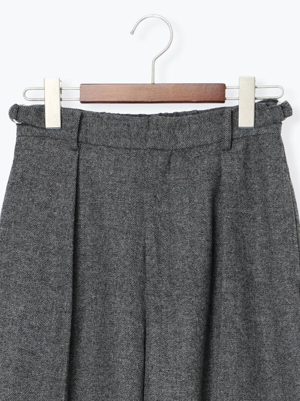 セール】 【宮本茉由着用】ツイードワイドパンツ（ブラック/ブラウン