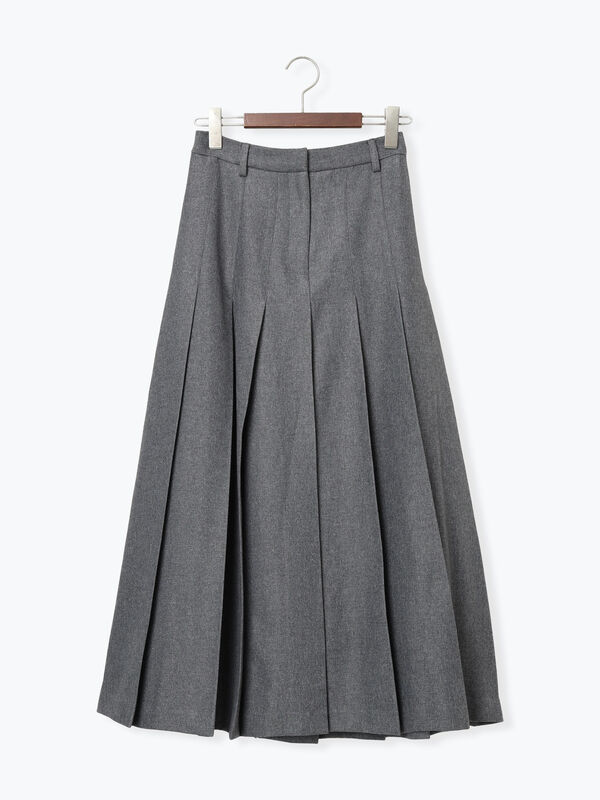 セール】 チェックアソートロングプリーツスカート（オフホワイト