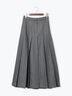 チェックアソートロングプリーツスカート（オフホワイト/グレー/オレンジ/ネイビー）｜Te chichi（テチチ）通販