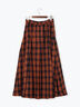チェックアソートロングプリーツスカート（オフホワイト/グレー/オレンジ/ネイビー）｜Te chichi（テチチ）通販