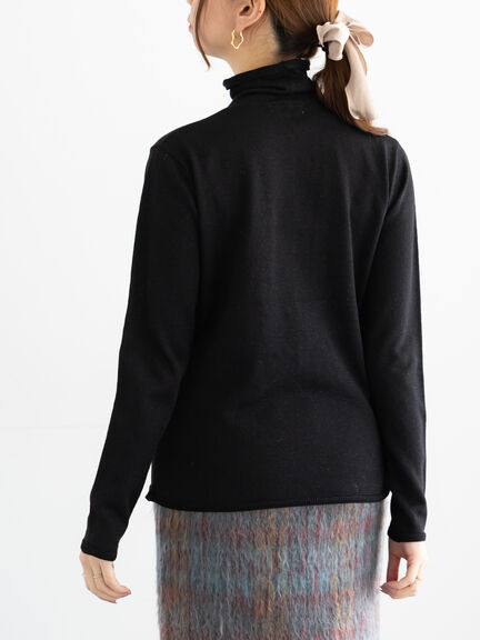 ライトタートルニット（シルバー/チャコールグレー/ブラック/ネイビー）｜Te chichi（テチチ）通販