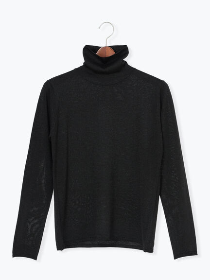 ライトタートルニット（シルバー/チャコールグレー/ブラック/ネイビー）｜Te chichi（テチチ）通販