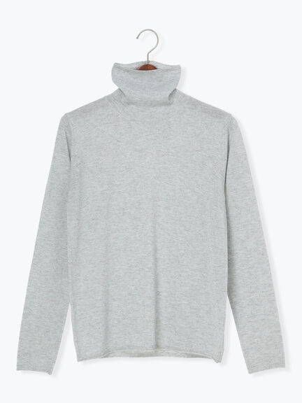 ライトタートルニット（シルバー/チャコールグレー/ブラック/ネイビー）｜Te chichi（テチチ）通販