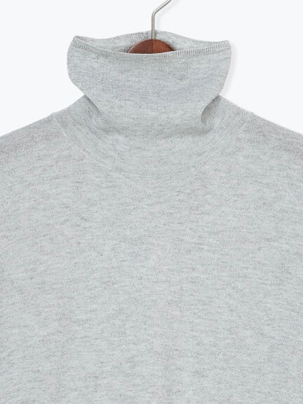 ライトタートルニット（シルバー/チャコールグレー/ブラック/ネイビー）｜Te chichi（テチチ）通販