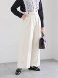 【宮本茉由着用】ソフトエアジャージーワイドスラックス（オフホワイト）｜Te chichi（テチチ）通販