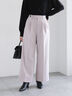 【宮本茉由着用】ソフトエアジャージーワイドスラックス（オフホワイト/グレー/ネイビー）｜Te chichi（テチチ）通販