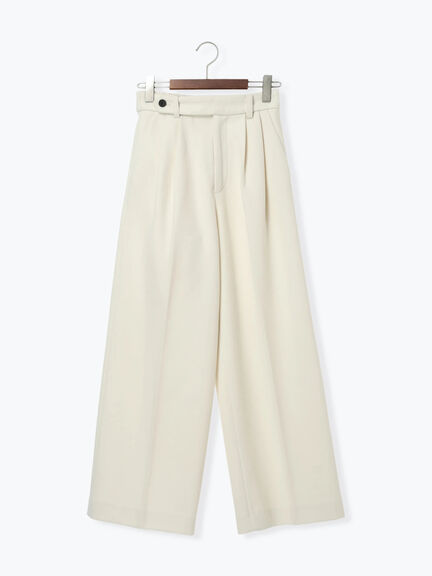 【宮本茉由着用】ソフトエアジャージーワイドスラックス（オフホワイト/グレー/ネイビー）｜Te chichi（テチチ）通販