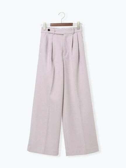 【宮本茉由着用】ソフトエアジャージーワイドスラックス（オフホワイト/グレー/ネイビー）｜Te chichi（テチチ）通販