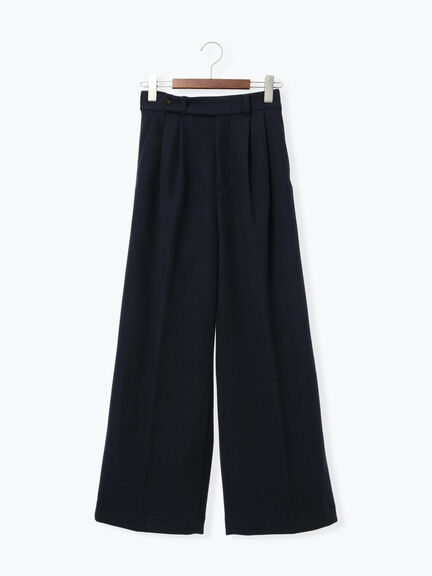 【宮本茉由着用】ソフトエアジャージーワイドスラックス（オフホワイト/グレー/ネイビー）｜Te chichi（テチチ）通販