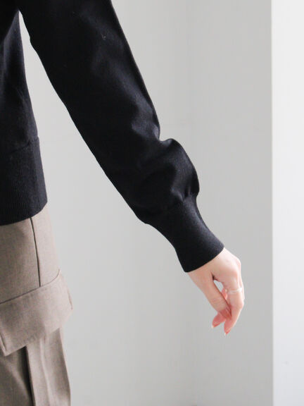 ラッフルフリルニット（チャコールグレー/ブラック/ベージュ）｜Te chichi（テチチ）通販