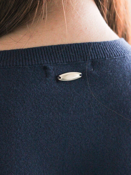 プレーンニット(吸湿発熱)（グレー/ピンク/サックスブルー/ネイビー）｜Te chichi（テチチ）通販