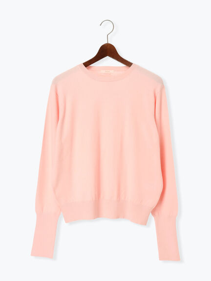 プレーンニット(吸湿発熱)（グレー/ピンク/サックスブルー/ネイビー）｜Te chichi（テチチ）通販