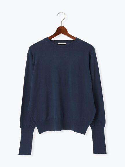 プレーンニット(吸湿発熱)（グレー/ピンク/サックスブルー/ネイビー）｜Te chichi（テチチ）通販