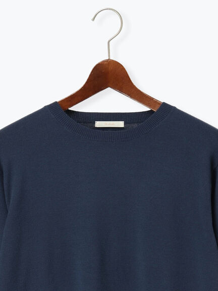 プレーンニット(吸湿発熱)（グレー/ピンク/サックスブルー/ネイビー）｜Te chichi（テチチ）通販