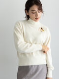 【宮本茉由着用】ハイネックフェザーニット（オフホワイト）｜Te chichi（テチチ）通販