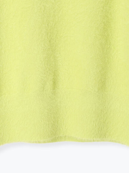 【宮本茉由着用】ハイネックフェザーニット（オフホワイト/チャコールグレー/ピンク/イエロー）｜Te chichi（テチチ）通販