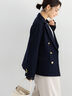 【セレモニーアイテム】テーラードWブレストジャケット（セットアップ可）（ベージュ/ネイビー）｜Te chichi（テチチ）通販