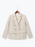 【セレモニーアイテム】テーラードWブレストジャケット（セットアップ可）（ベージュ/ネイビー）｜Te chichi（テチチ）通販