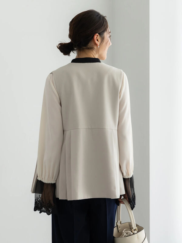 美品♡SHE Tokyo / Owen white 0 ベスト ジレ ペプラム 【公式通販】