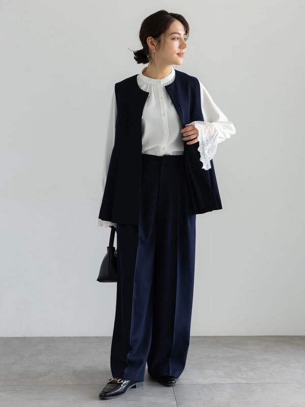 セレモニーアイテム】2タックワイドパンツ（セットアップ可