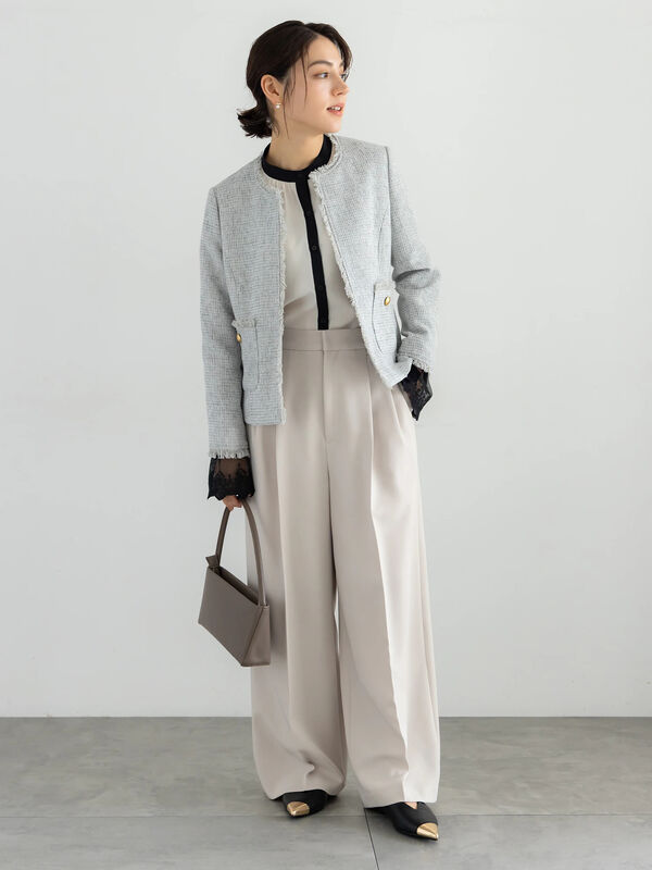 セレモニーアイテム】2タックワイドパンツ（セットアップ可