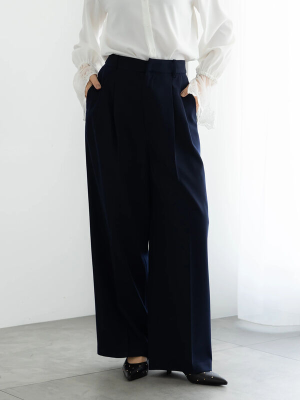 セレモニーアイテム】2タックワイドパンツ（セットアップ可