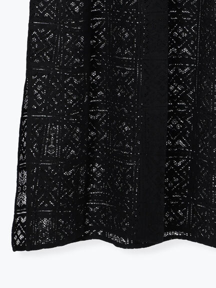 レースシャツワンピース（オフホワイト/ブラック）｜Te chichi（テチチ）通販