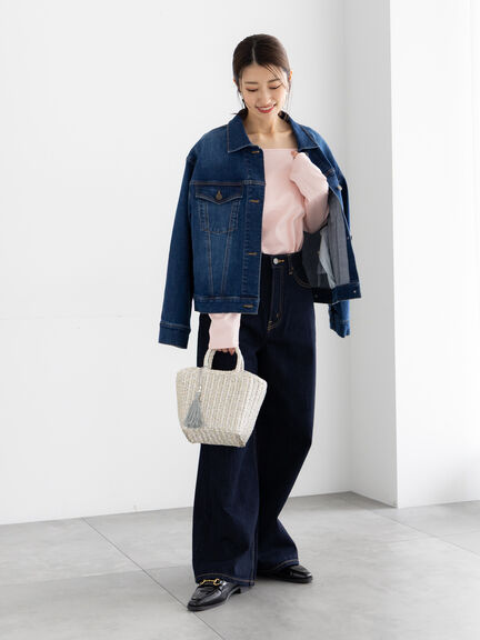 デニムジャケット《2026 spring catalog item》（ブルー/ネイビー）｜Te chichi（テチチ）通販