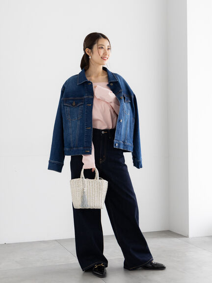 デニムジャケット《2026 spring catalog item》（ブルー/ネイビー）｜Te chichi（テチチ）通販