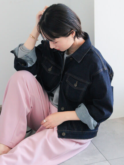 デニムジャケット《2026 spring catalog item》（ブルー/ネイビー）｜Te chichi（テチチ）通販