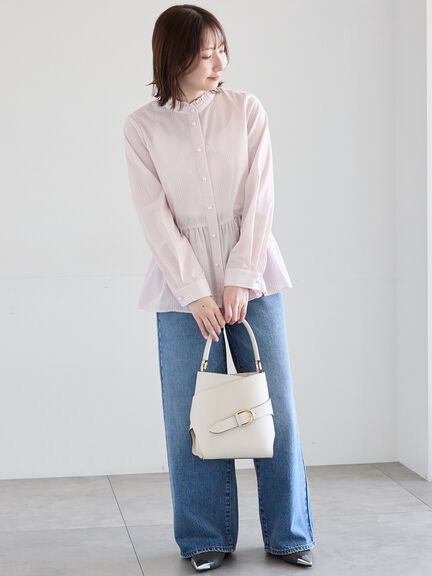 【EDWIN別注】WIDE FIT DENIM《2026 spring catalog item》（サックスブルー/ネイビー）｜Te chichi（テチチ）通販