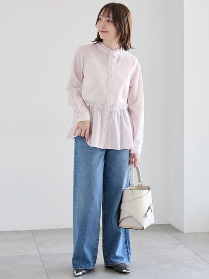 【EDWIN別注】WIDE FIT DENIM《2026 spring catalog item》（サックスブルー/ネイビー）｜Te chichi（テチチ）通販