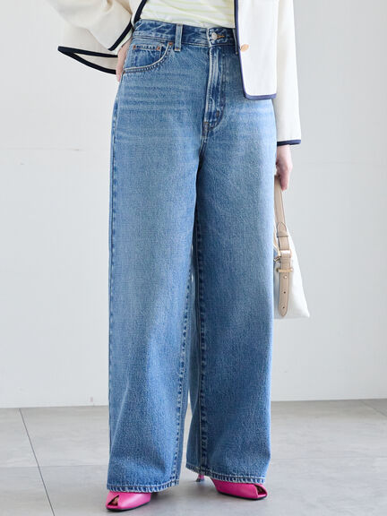 【EDWIN別注】WIDE FIT DENIM《2026 spring catalog item》（サックスブルー/ネイビー）｜Te chichi（テチチ）通販