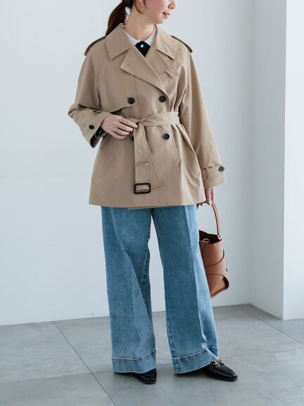 ワイドデニムパンツ（サックスブルー/ネイビー）｜Te chichi（テチチ）通販