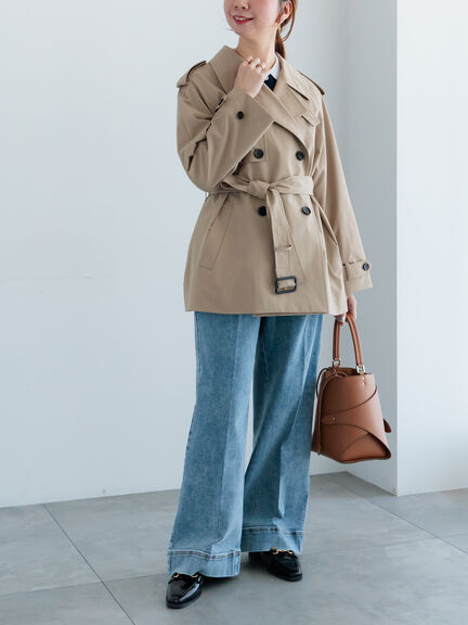 ワイドデニムパンツ（サックスブルー/ネイビー）｜Te chichi（テチチ）通販