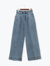 ワイドデニムパンツ（サックスブルー/ネイビー）｜Te chichi（テチチ）通販
