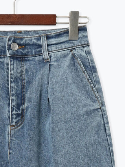 ワイドデニムパンツ（サックスブルー/ネイビー）｜Te chichi（テチチ）通販