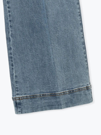 ワイドデニムパンツ（サックスブルー/ネイビー）｜Te chichi（テチチ）通販