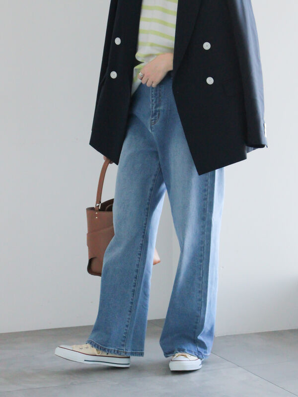 ストレートデニムパンツ《2026 spring catalog item》（サックスブルー