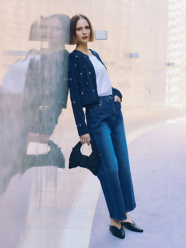 ザチ ストレートデニムパンツ（サックスブルー/ブルー/ボトムス/パンツ