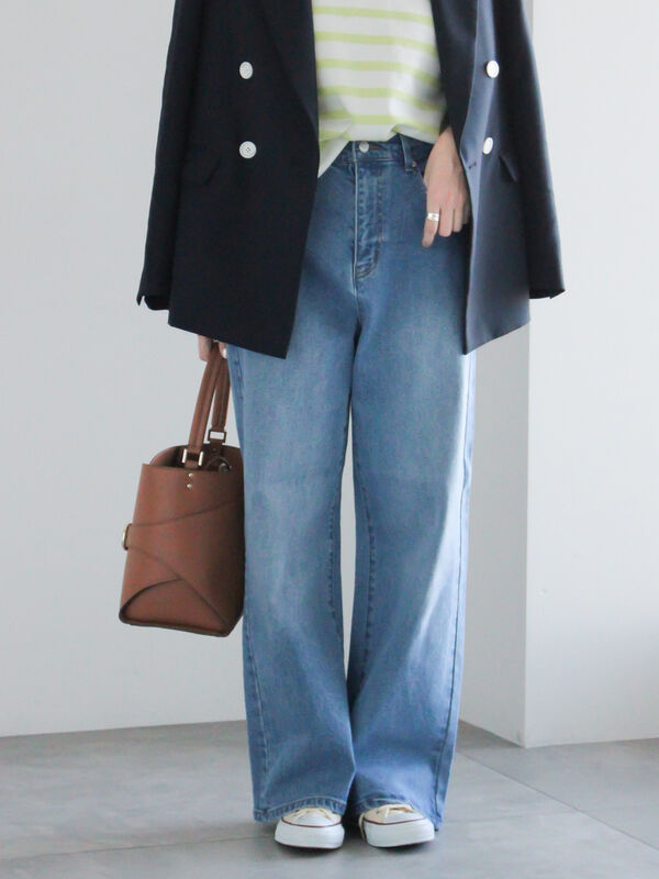 ストレートデニムパンツ《2026 spring catalog item》（サックスブルー