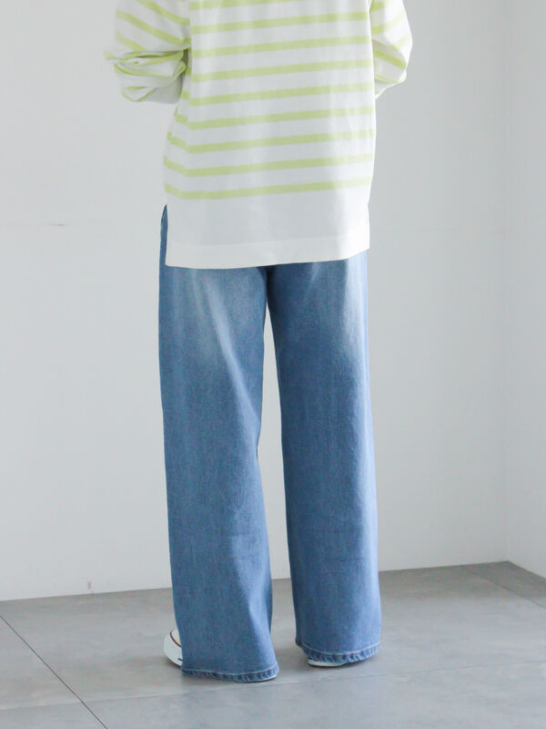 ストレートデニムパンツ《2026 spring catalog item》（サックスブルー