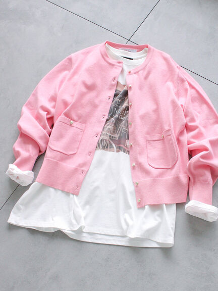 カーディガン(ピンク/桃色系)｜レディースファッション通販のCAN