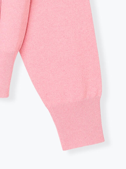 ポケット付きクルーネックカーディガン（オフホワイト/ピンク/グリーン/ネイビー）｜Te chichi（テチチ）通販