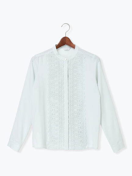 フロントレースブラウス（オフホワイト/グレー/ミント）｜Te chichi（テチチ）通販