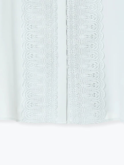 フロントレースブラウス（オフホワイト/グレー/ミント）｜Te chichi（テチチ）通販