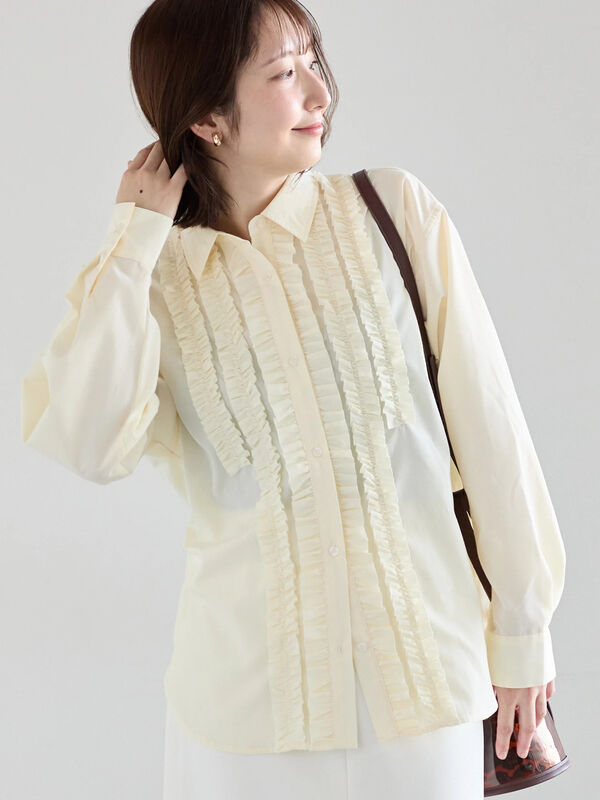 セール】 フロントフリルシャツ《2026 spring catalog item》（オフ