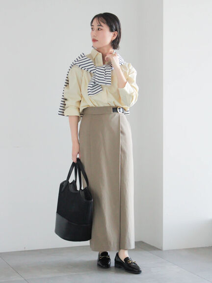 ショルダー釦ボーダーカットソー《2026 spring catalog item》（ピンク/ミント/ブルー/ネイビー）｜Te chichi（テチチ）通販