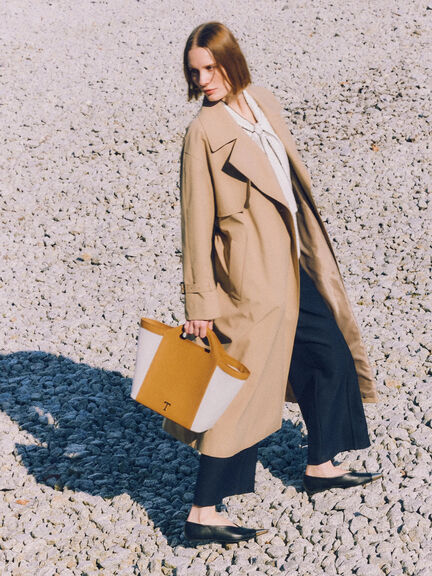 ロングトレンチコート《2026 spring catalog item》（ベージュ）｜Te chichi（テチチ）通販