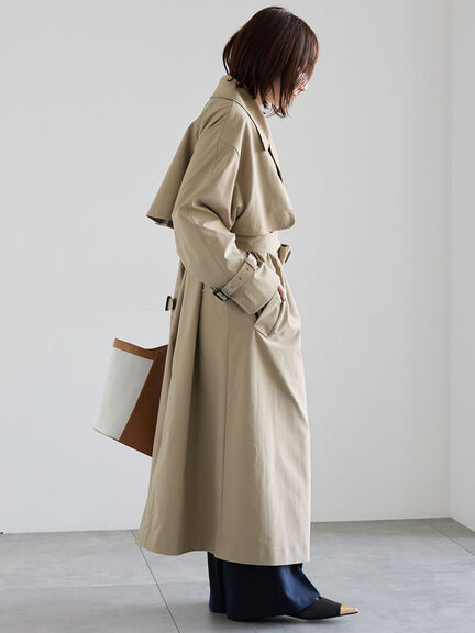 ロングトレンチコート《2026 spring catalog item》（ベージュ）｜Te chichi（テチチ）通販